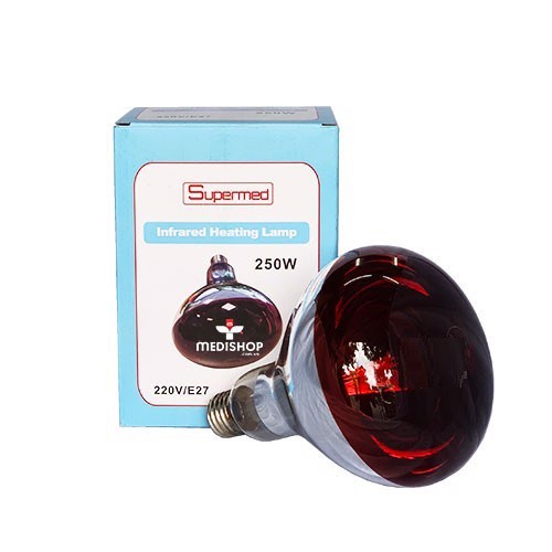 ✅ Bóng Đèn Hồng Ngoại Y Tế: Supermed 250W Sưởi Ấm, Giảm Đau -VT0101