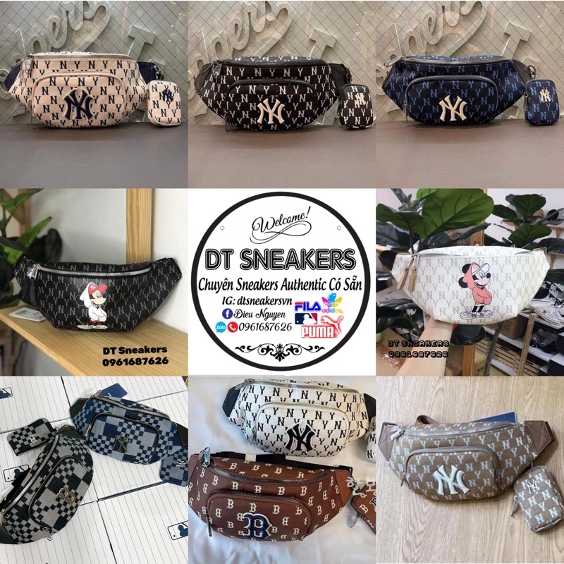 Túi đeo chéo MLB Monogram Hip-Sack New York Yankees 32BGC9111-50L tiệm của Diệu