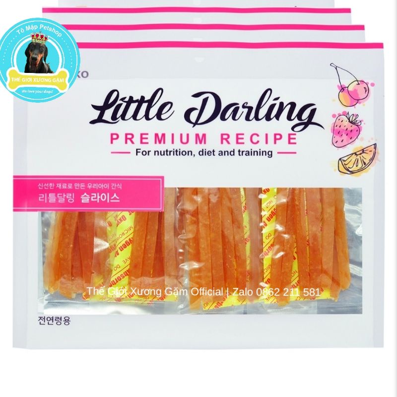 KHÔ GÀ JERKY SLICE LITTLE DARLING HÀN QUỐC CHO CHÓ