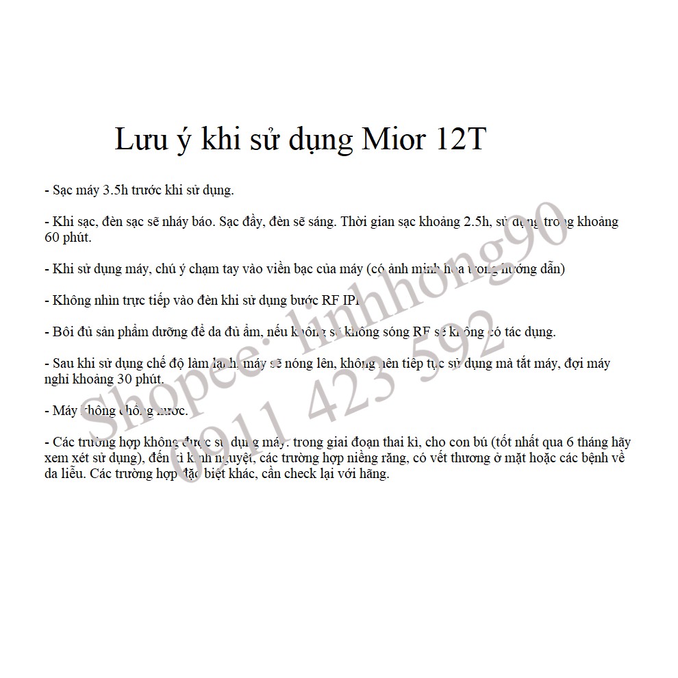 (Sẵn) Máy hỗ trợ làm sạch và làm đẹp Mior 12T, 13T - Order Tmall chính hãng | BigBuy360 - bigbuy360.vn