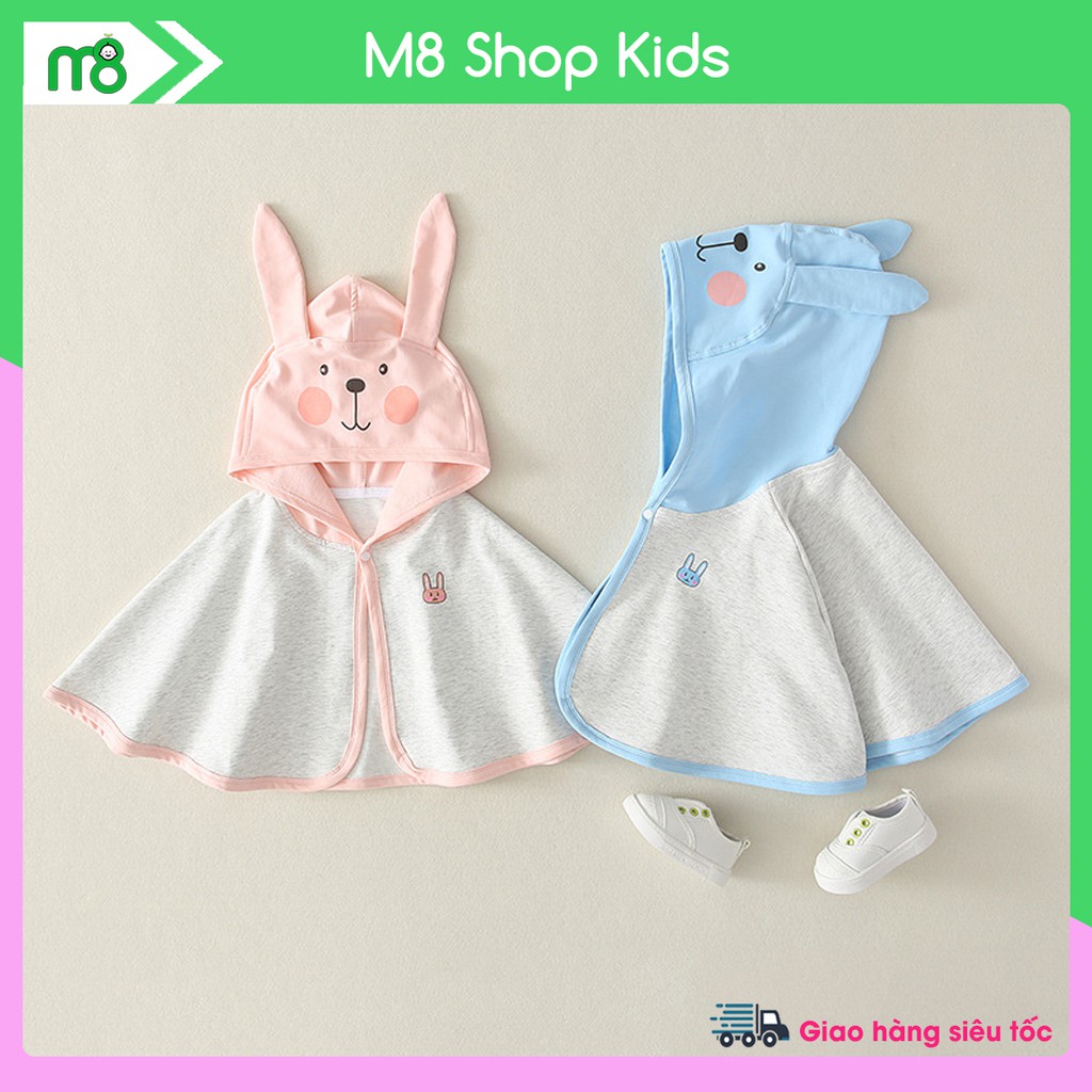Áo choàng chống nắng hình Thỏ cute cho bé 6-18kg QATE663