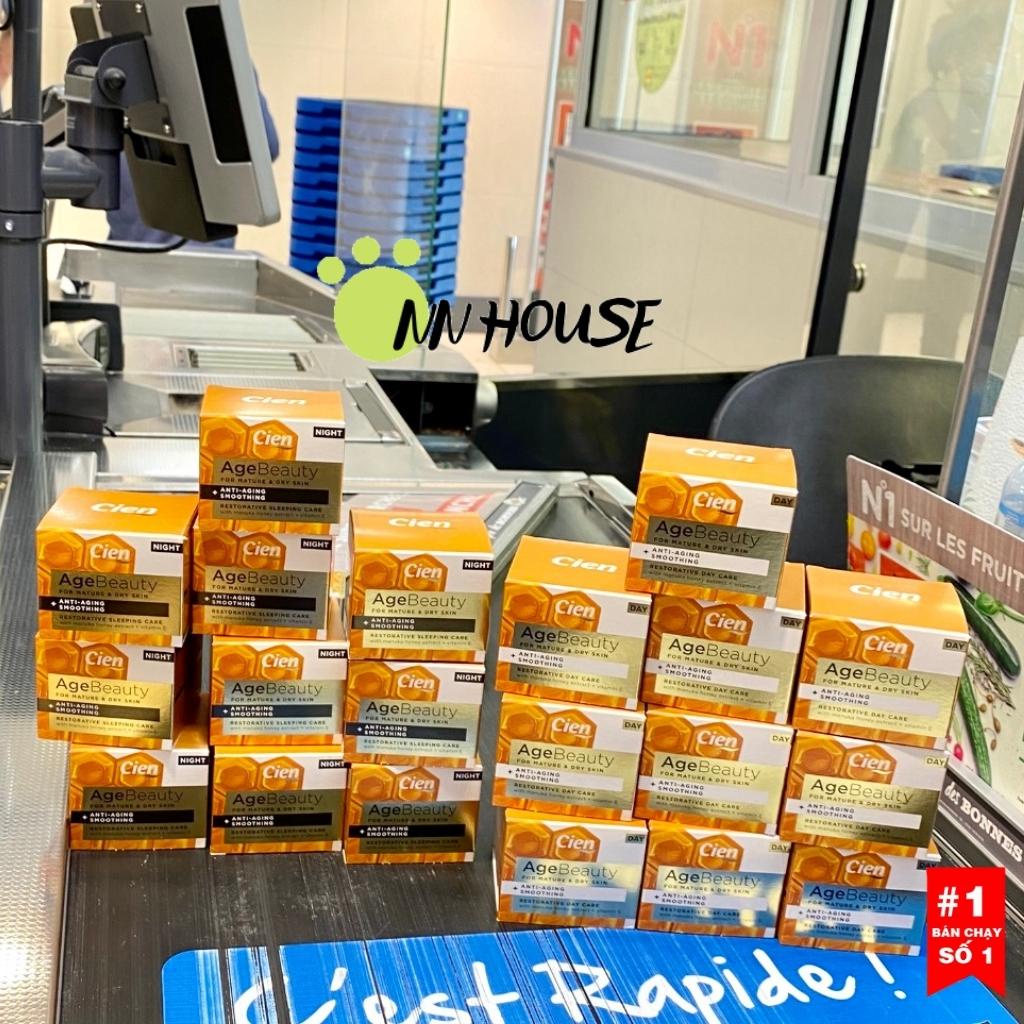 Kem dưỡng ẩm da khô Cien q10 AgeBeauty,kem ngày và đêm dưỡng da,chống lão hoá,tái tạo da mặt từ mật ong manuka,vitamin e