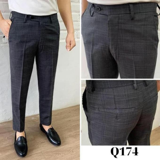 Quần tây âu nam kẻ caro Đu Đủ Shop chất vải cotton cao cấp , chuẩn thiết kế hàn quốc,  cực tôn dáng, lịch sự, trẻ trung | BigBuy360 - bigbuy360.vn