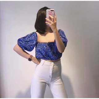 Áo Croptop linen F21