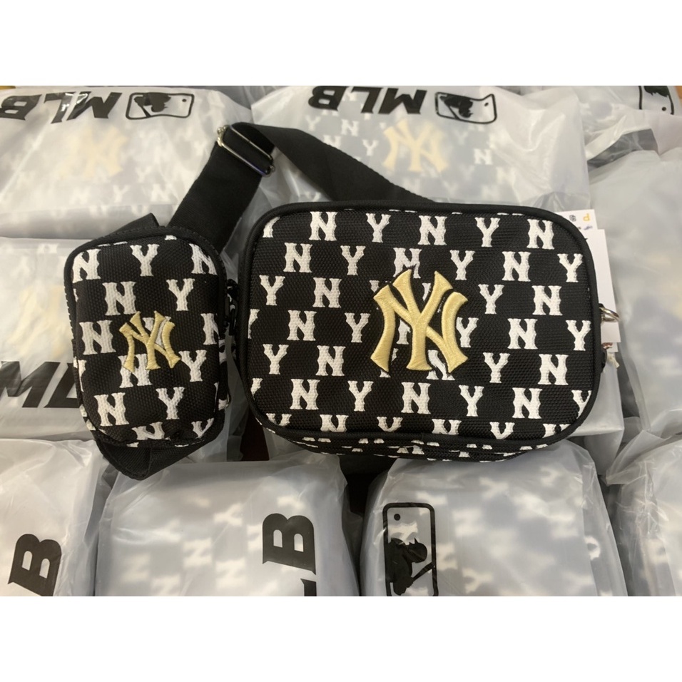 Túi đeo chéo MLB. Monogram chữ thêu Unisex nam nữ 2022
