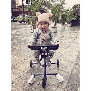 Xe đẩy siêu thị 5 bánh gấp gọn, đi du lịch , đi biển , đi chợ , đi dạo chơi