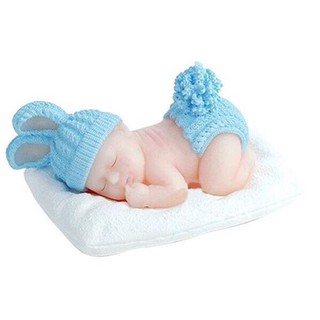 Khuôn silicon em bé nằm chu mông