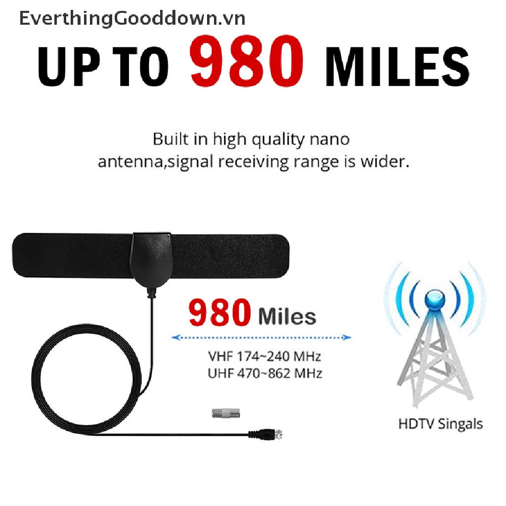 Ăng Ten TV Kỹ Thuật Số DVB-T2 1080P 20dBi 980 Dặm Và Phụ Kiện