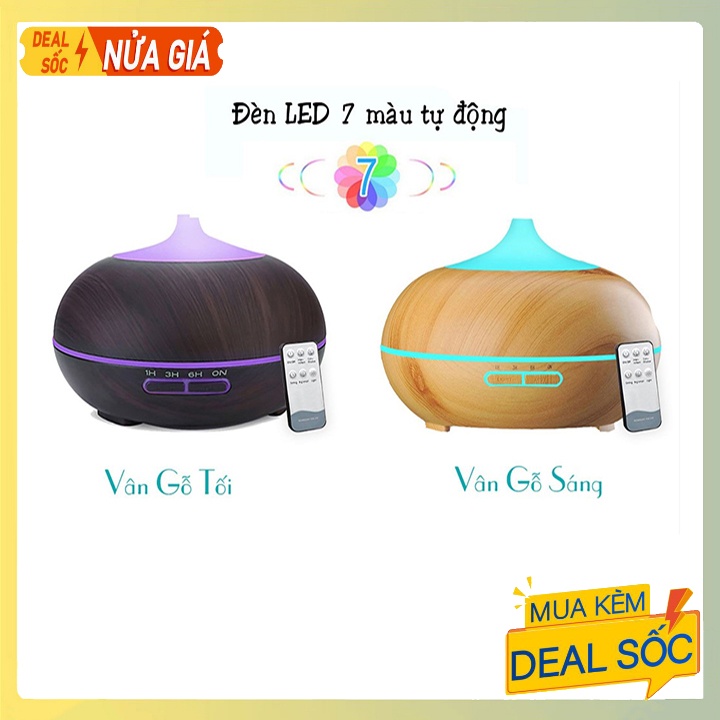 Máy Xông Tinh Dầu Phòng Ngủ Siêu Âm Dung 550ml