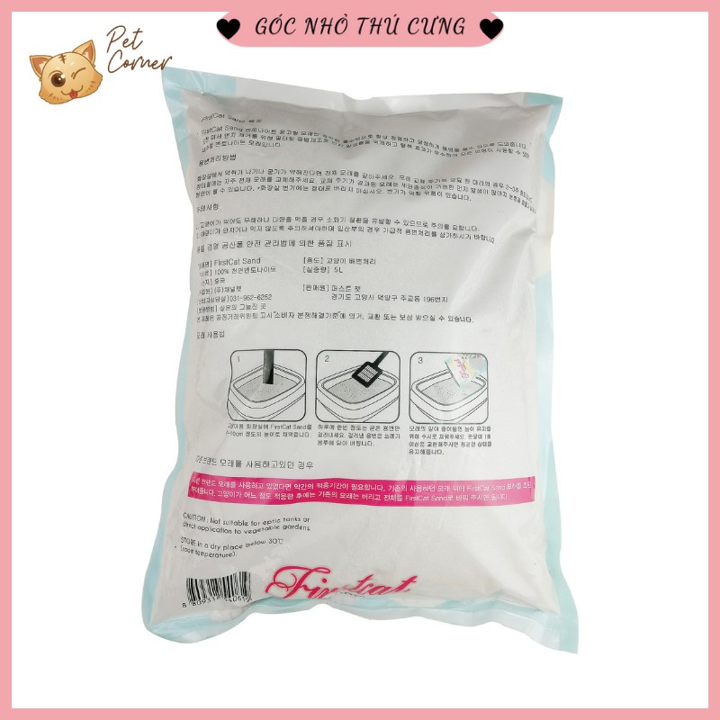 [Siêu hot] Cát vệ sinh cho mèo Firstcat dạng hạt bentonite 4L