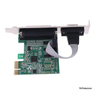 Card Chuyển Đổi PCI-E AX99100 1P1S RS232 DB25 25Pin PCIE Chuyên Dụng