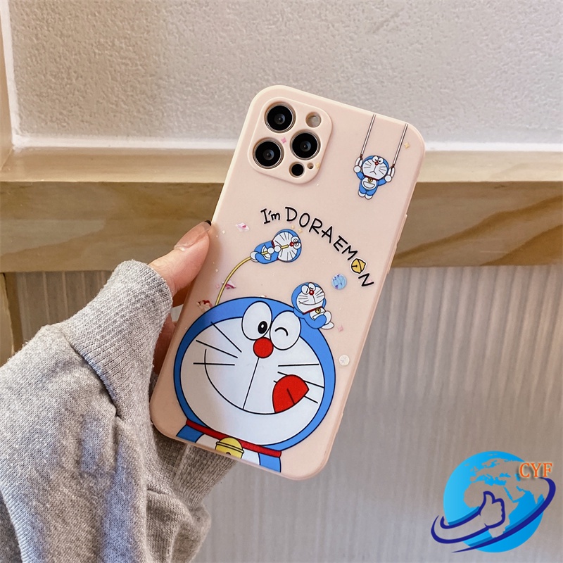 Ốp Điện Thoại Mềm Chống Sốc In Hình Doraemon Cho iPhone 14 Pro Max 14 13 12 11 Pro Max