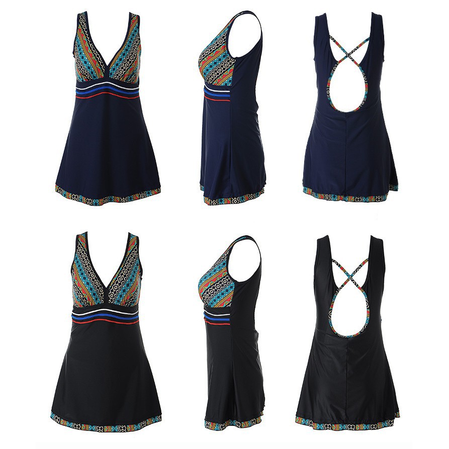 (ẢNH THẬT) Đồ Bơi Nữ Cho Người Béo Mập Bigsize - Váy Đầm Bơi Liền Thân ĐI Biển | BigBuy360 - bigbuy360.vn