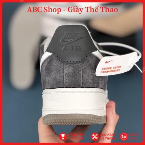 [FreeShip+ Hàng Xịn] Giày thể thao Sneanker AF1 phối màu Smoke Grey xám siêu đẹp, Giầy Air Force trắng xám đậm