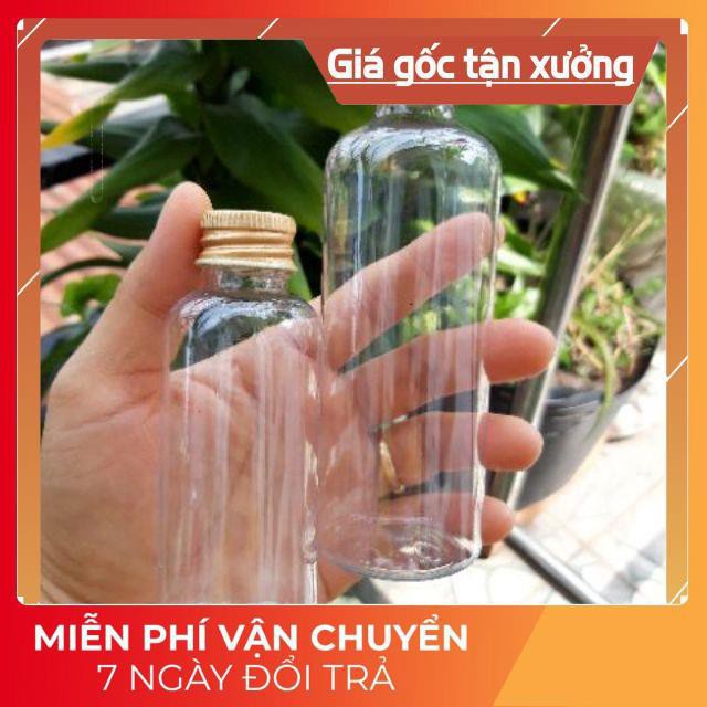 Chai nhựa pet nắp vặn nhôm 20ml/30ml/50ml/100ml chiết mỹ phẩm / chai lọ hủ thuỷ tinh