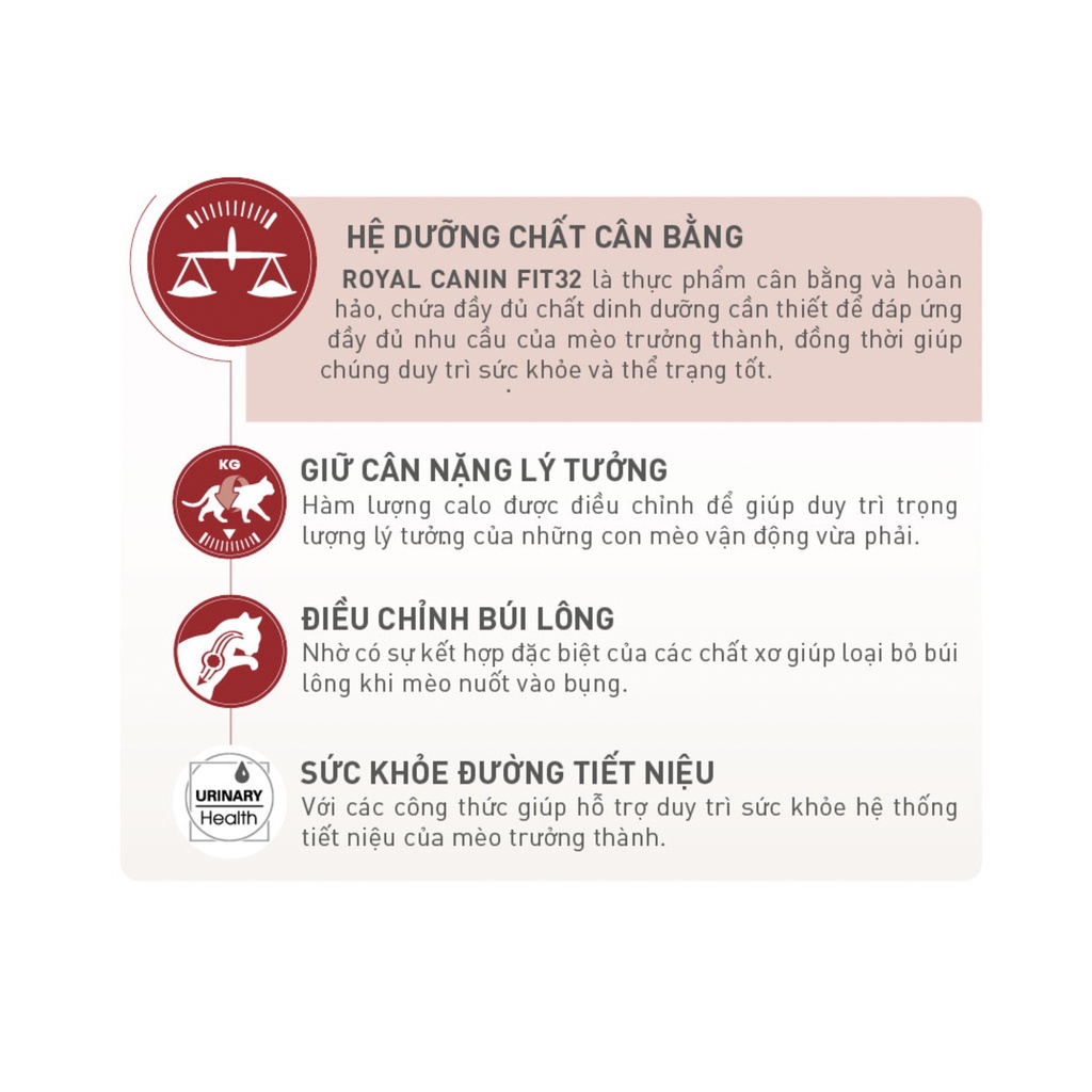- THỨC ĂN HẠT ROYAL CANIN CHO MÈO TRƯỞNG THÀNH K32 1KG