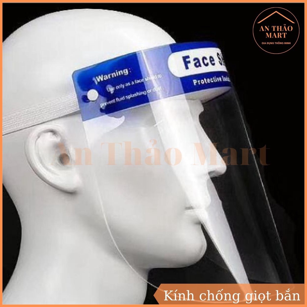 Kính Chống Giọt Bắn, Mặt Nạ Chắn Giọt Bắn Face Shield, Mặt Nạ Bảo Hộ Chống Bụi Chống Vi Khuẩn