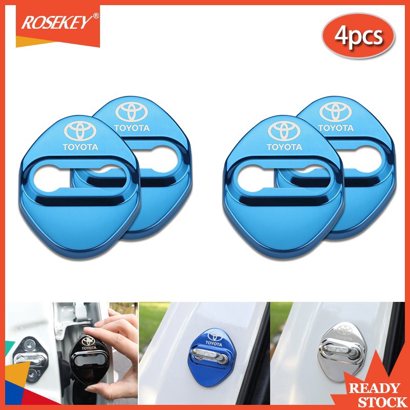 Set 4 Vỏ Bọc Bảo Vệ Khóa Cửa Xe Ô Tô Chất Lượng Cao Cho Camry Altis Vios Avana Innova Hilux