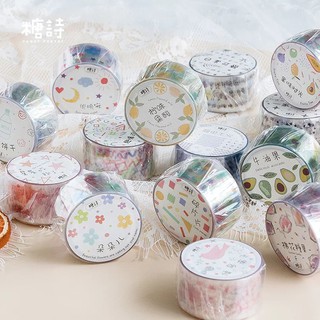 Washitape set hình dán Trong