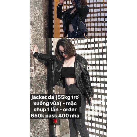 PASS (Thanh Lý) - Jaket Biker - Áo da zara xuất khẩu - Ảnh thật
