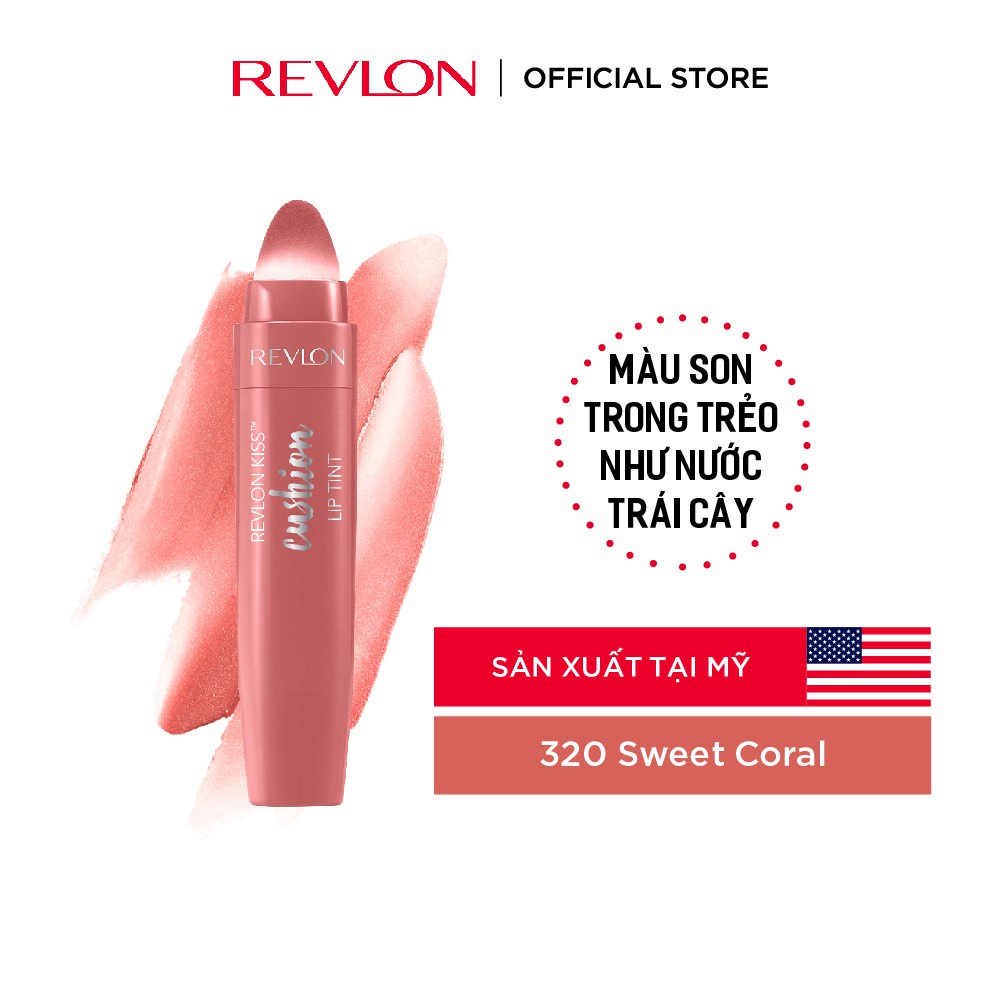 Son tint Revlon Kiss Cushion Lip Tint 4.4ml (HSD dưới 8 tháng)