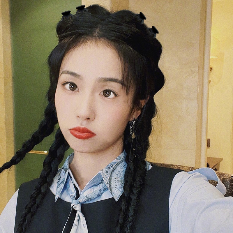 Set 24 Kẹp Tóc Mini Màu Đen Phong Cách Hàn Quốc