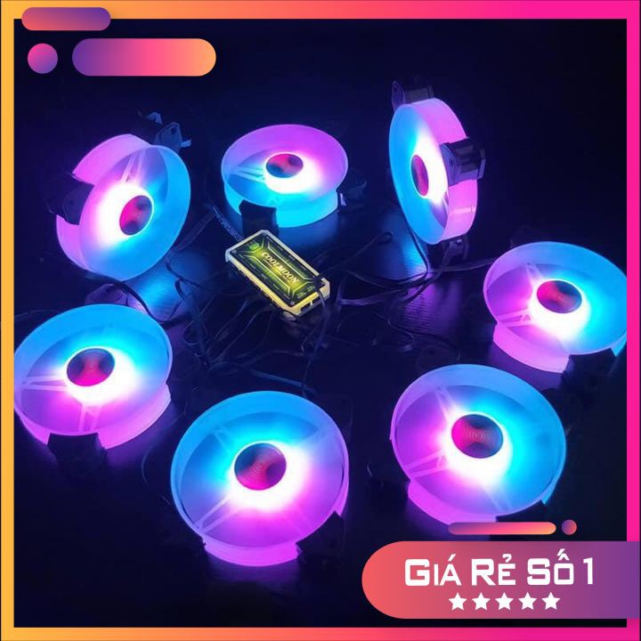 Fan Coolmoon Y1 RGB - Quạt tản nhiệt máy tính