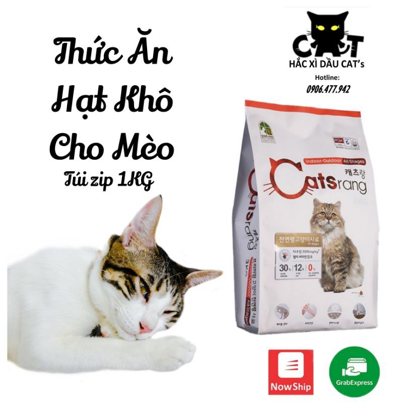 Hạt thức ăn mèo Catsrang nhập khẩu Hàn Quốc mèo con mèo lớn