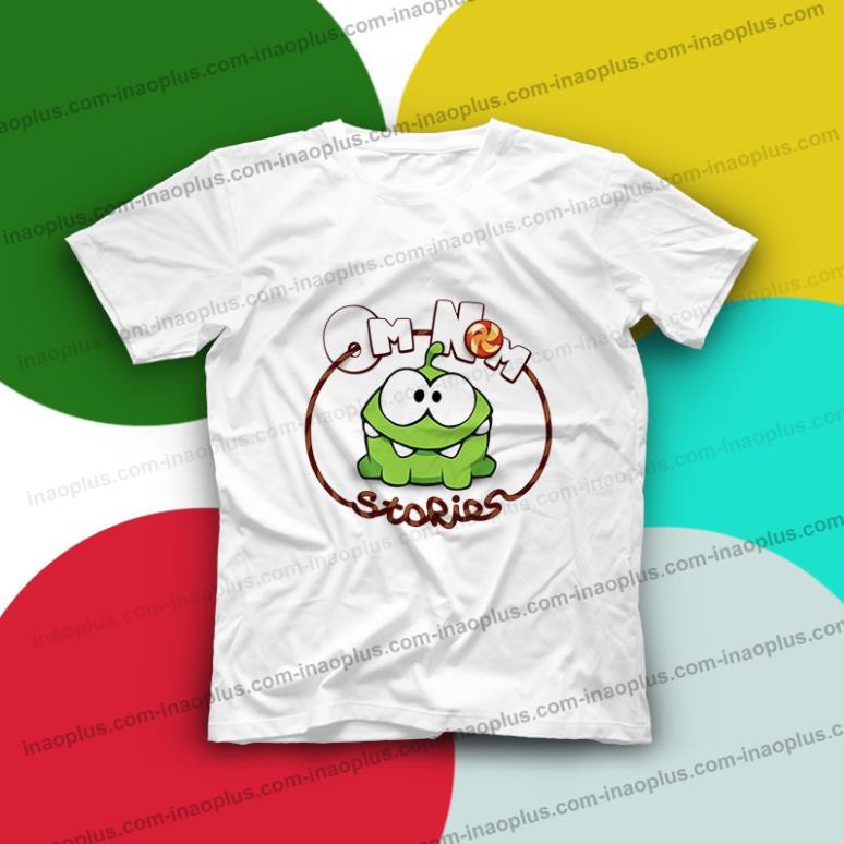 SALE- in áo hình Om nom stories chú ếch xanh - 4 mẫu - áo HOT