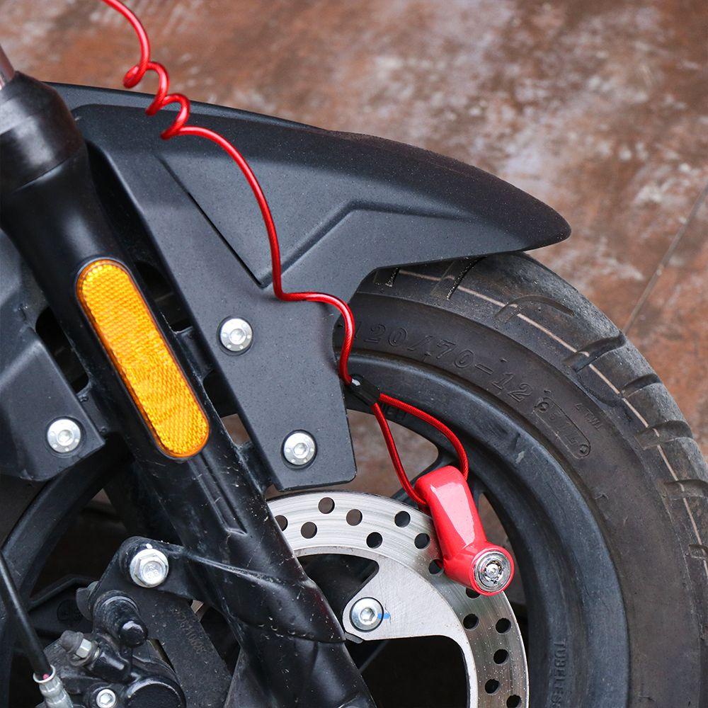 JUNE Dây Khóa Đĩa Phanh Bằng Thép Chống Trộm Cho Xe Tay Ga