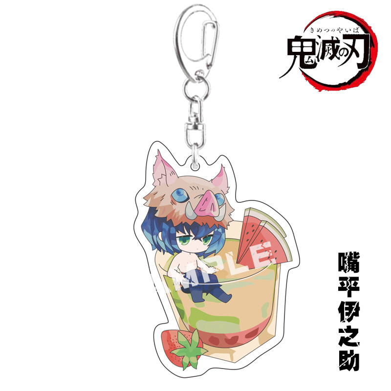 Móc Khóa Acrylic Họa Tiết Thanh Gươm Diệt Quỷ Dễ Thương