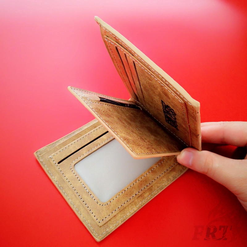 ☠ One Piece Ví ☠ Retro Pirate Skull PU Wallet Purse Fashion Wallet