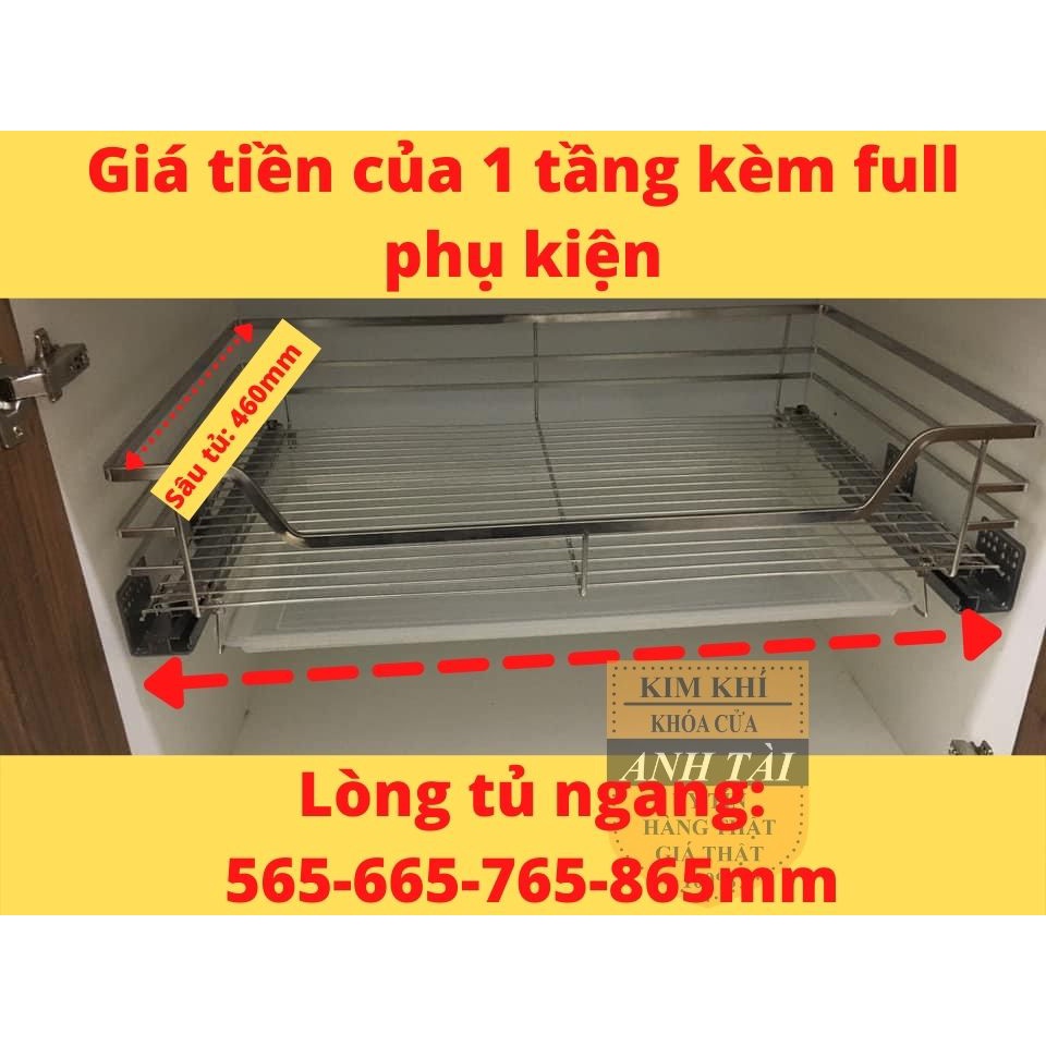 KỆ XOONG NỒI GIÁ ÚP BÁT ĐĨA INOX 304 NAN TRÒN RAY ÂM GIẢM CHẤN CAO CẤP LẮP TỦ BẾP CHÍNH HÃNG