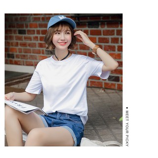 Áo Thun Cổ Tròn Basic Ngắn Tay