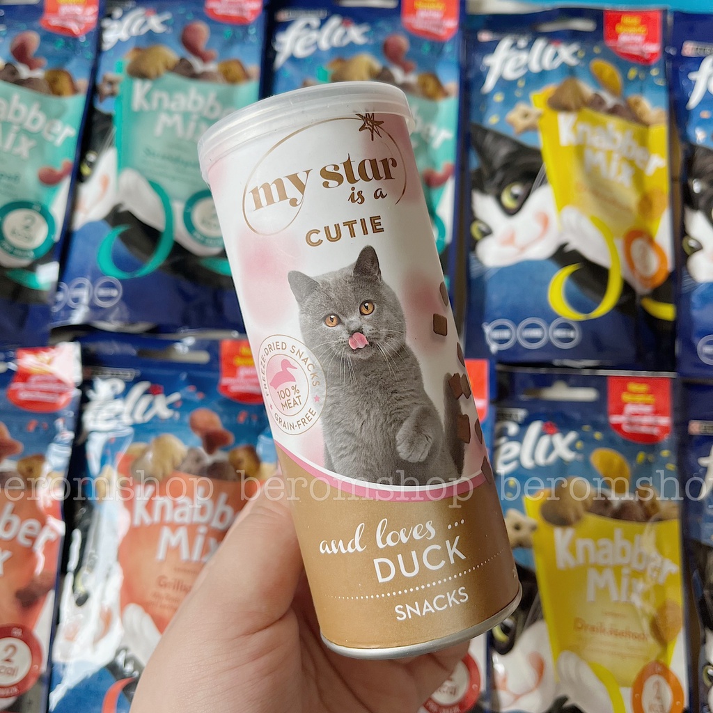 GÀ SẤY CHO MÈO MY STAR 25G 2 VỊ NHẬP ĐỨC GIÁ CỰC RẺ