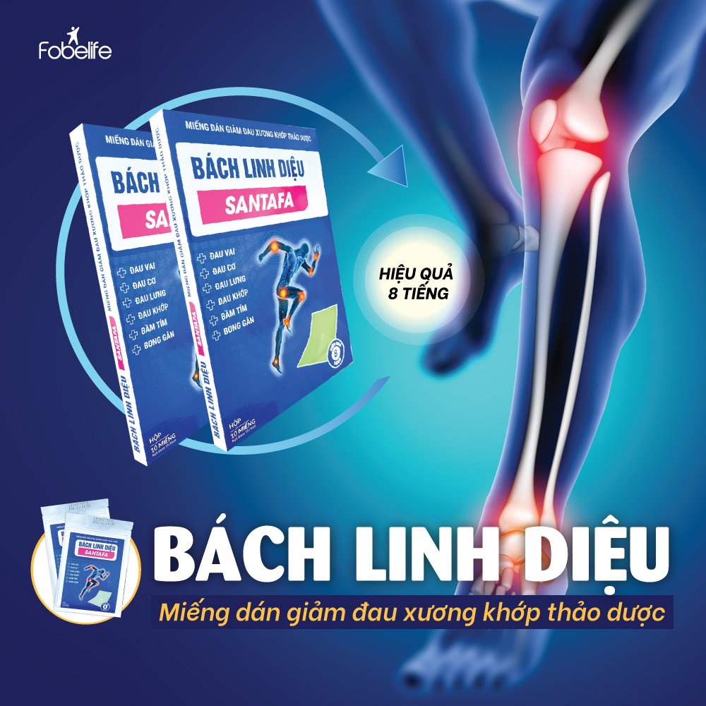 Miếng Dán Giảm Đau Cổ Vai Gáy Đau Lưng Bách Linh Diệu - Hộp / 10 miếng