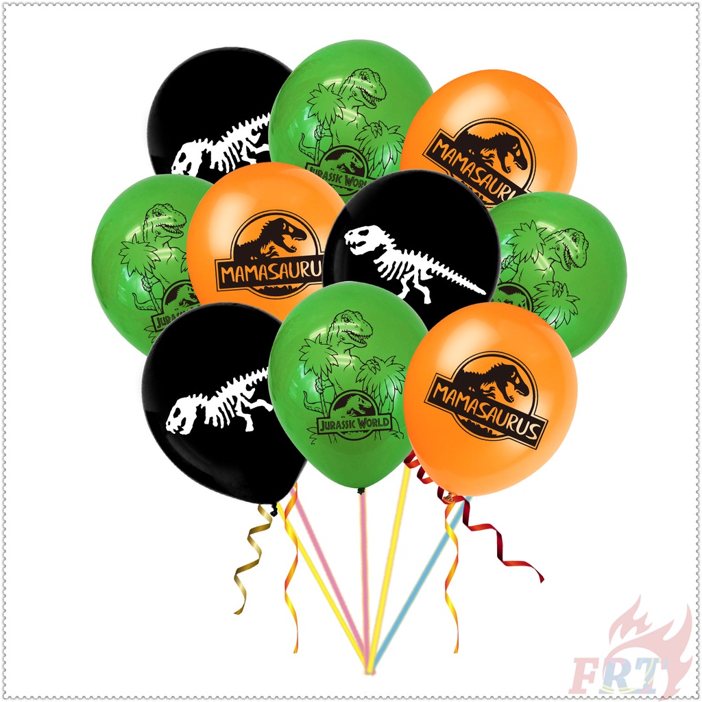 Bong bóng in hình khủng long 12 inch trang trí tiệc sinh nhật