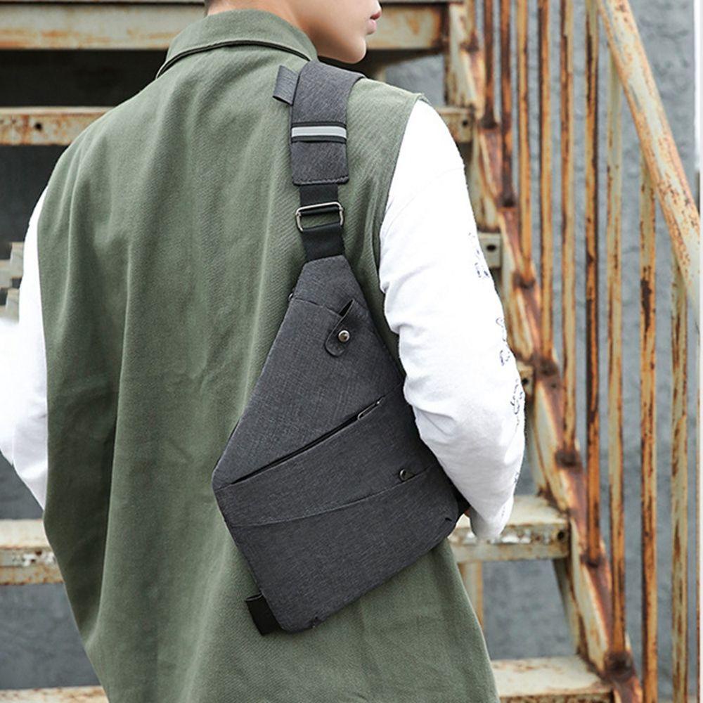 Túi Đeo Chéo Ngực Đựng Điện Thoại Thiết Kế Đơn Giản An Toàn Cho Nam