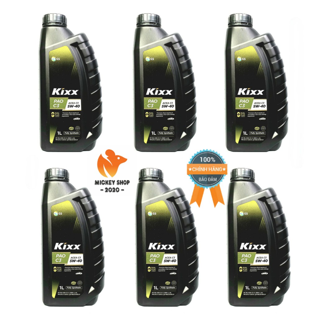 [ CAO CẤP ] Dầu Nhớt Kixx PAO C3 API SN 5W-40 1L - CHÍNH HÃNG