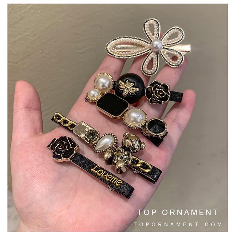 Set cặp tóc đá cao cấp 6 món Hàn Quốc