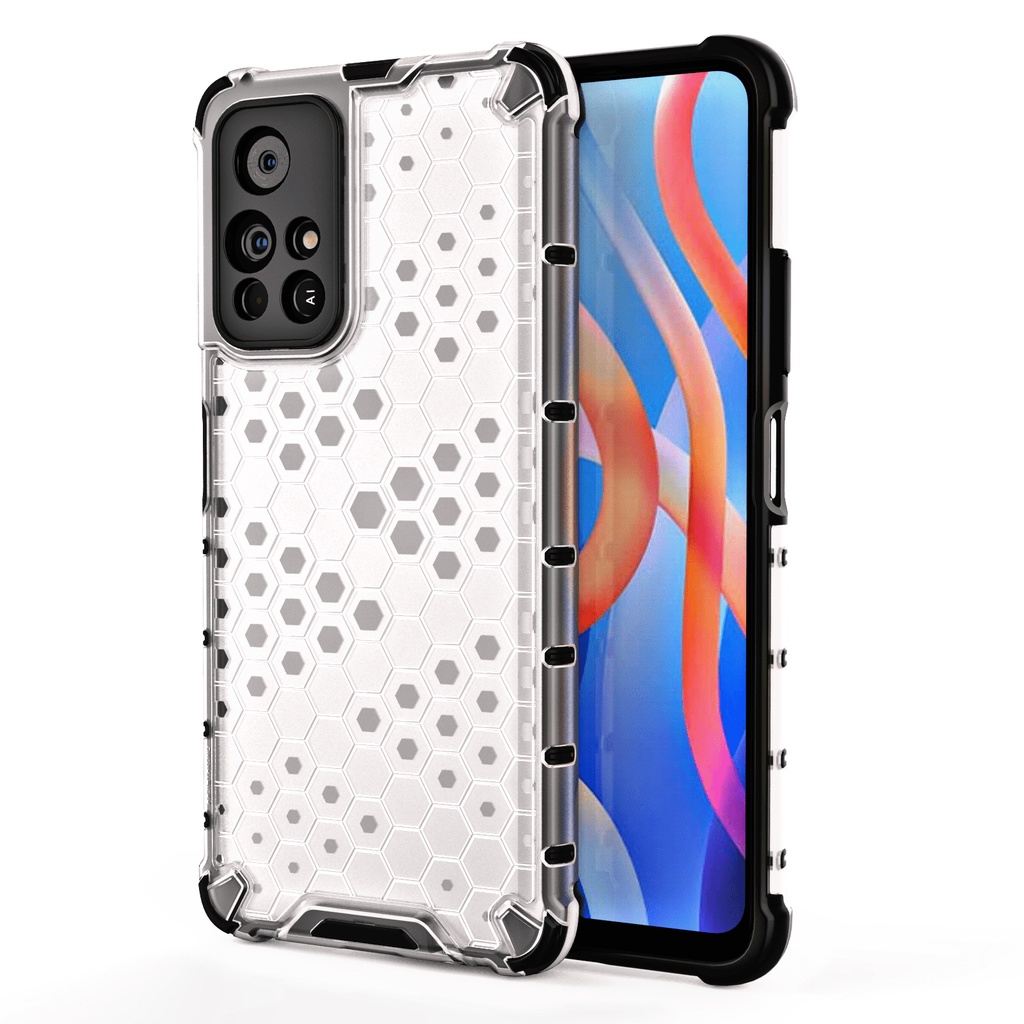 Ốp lưng Redmi Note 11S 5G kiểu dáng tổ Ong chống sốc chống va đập mạnh siêu bền