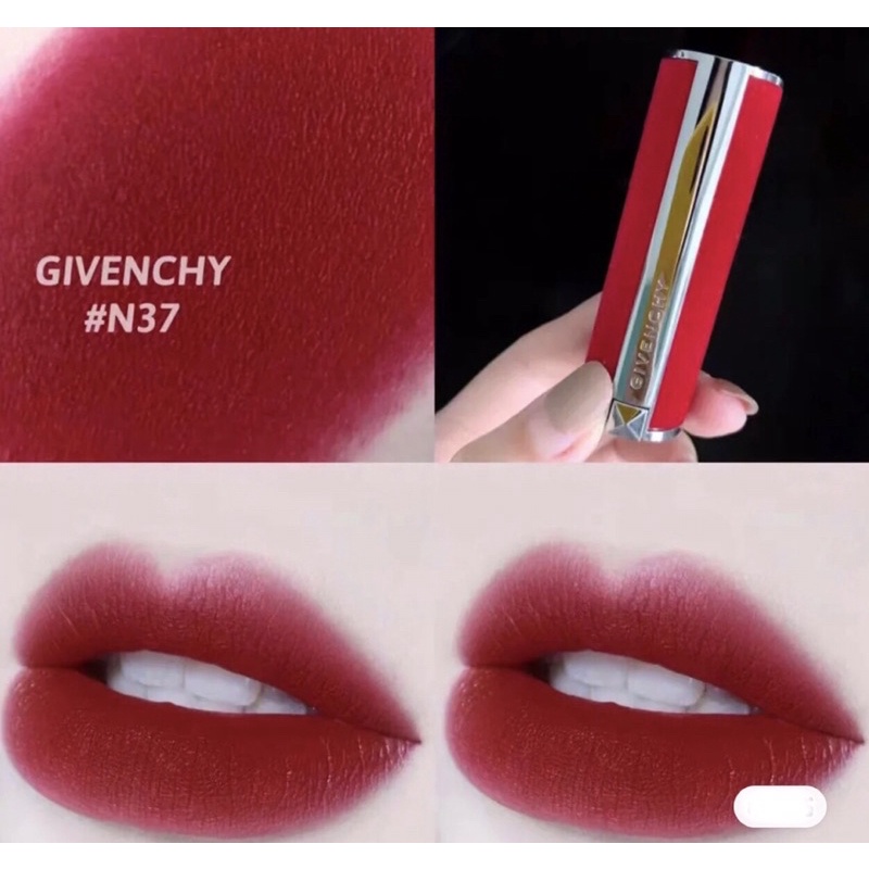 Son Givenchy 37 Rogue Graine limited vỏ nhung đỏ