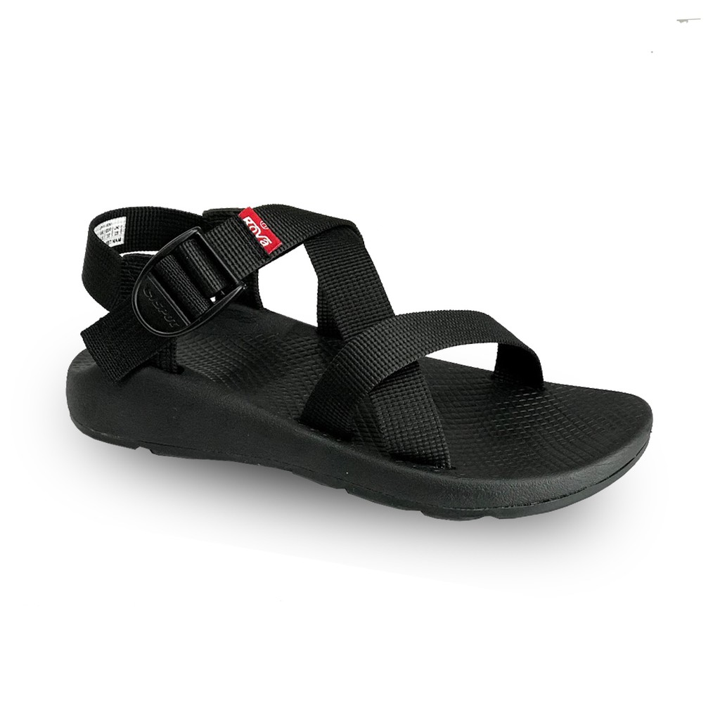 [Mua Kèm Áo Thun 0Đ] Giày Sandal Nữ Đế Cao Quai Khóa Tiện Lời - RV120 Đen
