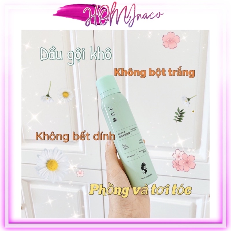 [Siêu Phẩm] Xịt Gội khô bảng màu xanh cho tóc bồng bềnh hot tiktok