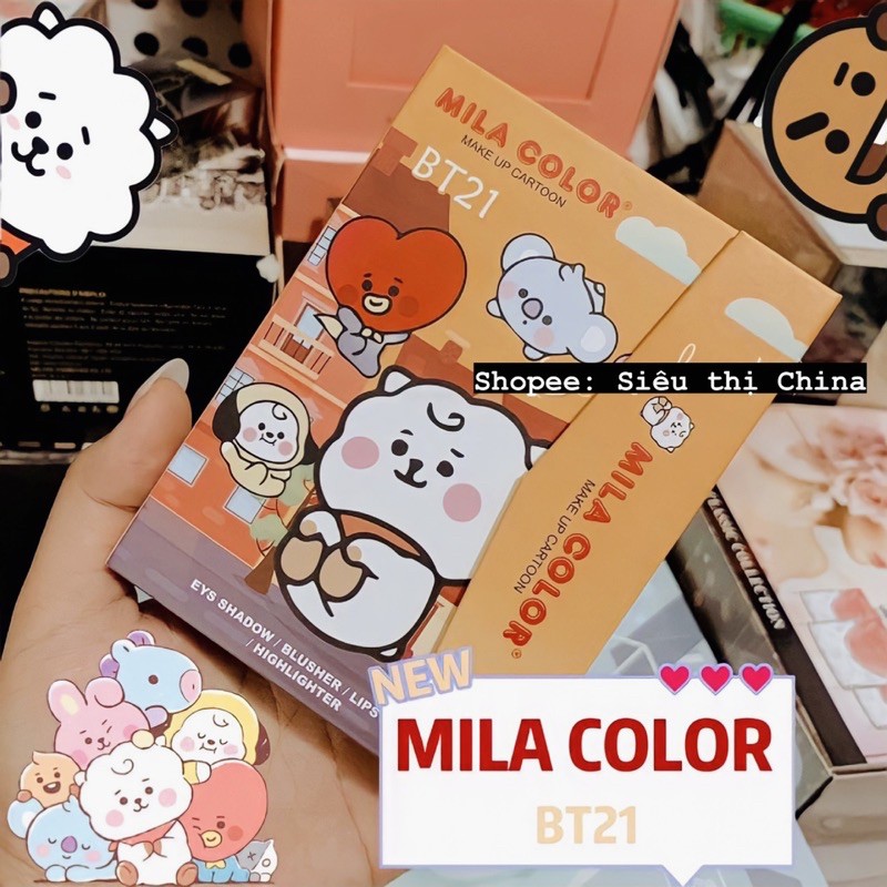 Bảng Phấn Mắt Bóp MILA COLOR BT21 Dễ Thương | BigBuy360 - bigbuy360.vn