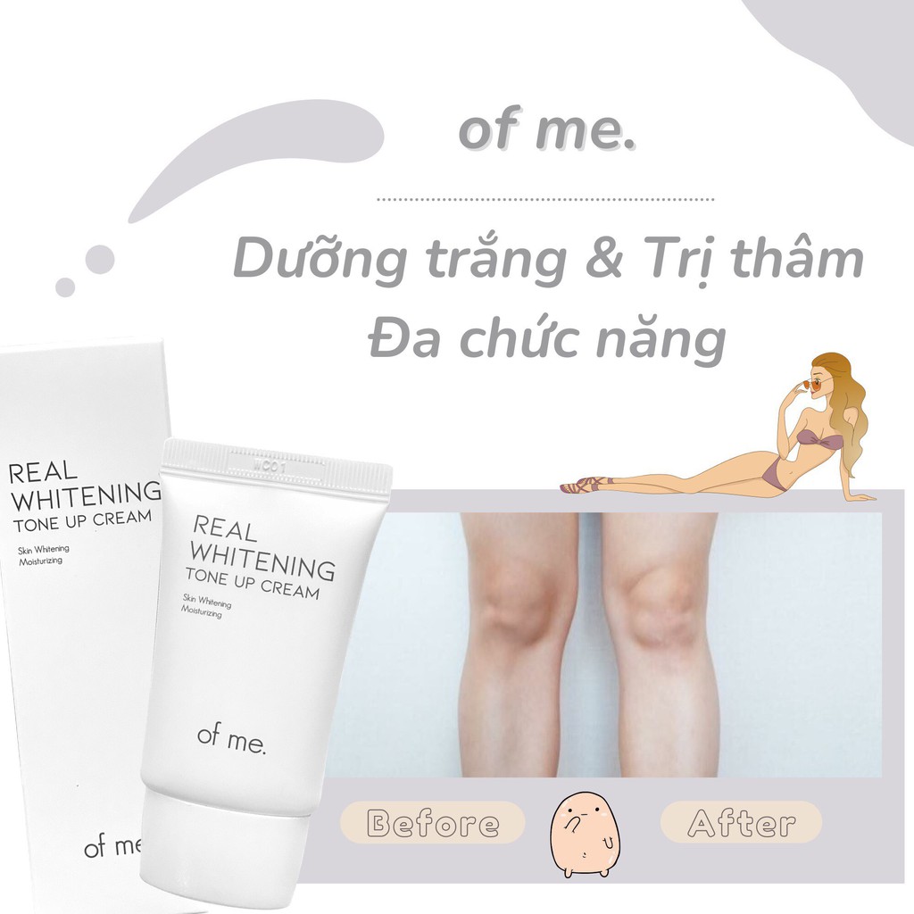 Kem Dưỡng Trắng Body Real Whitening Tone Up Cream Giúp Loại Bỏ Vết Thâm Dưỡng Ẩm Cho Da