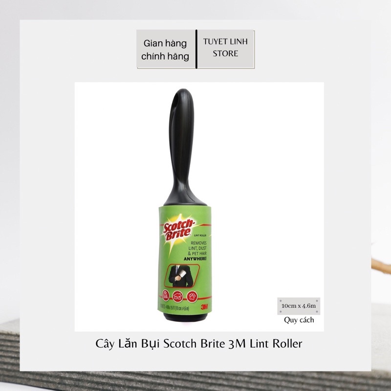 (1Pcs) Cây Lăn Bụi Scotch Brite 3M Lint Roller