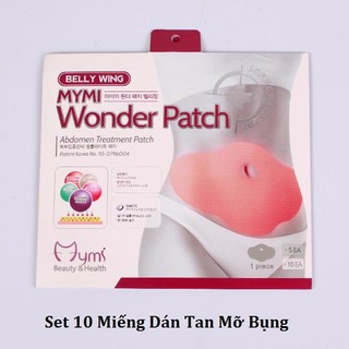 Com bo 10 miếng dán tan mỡ bụng