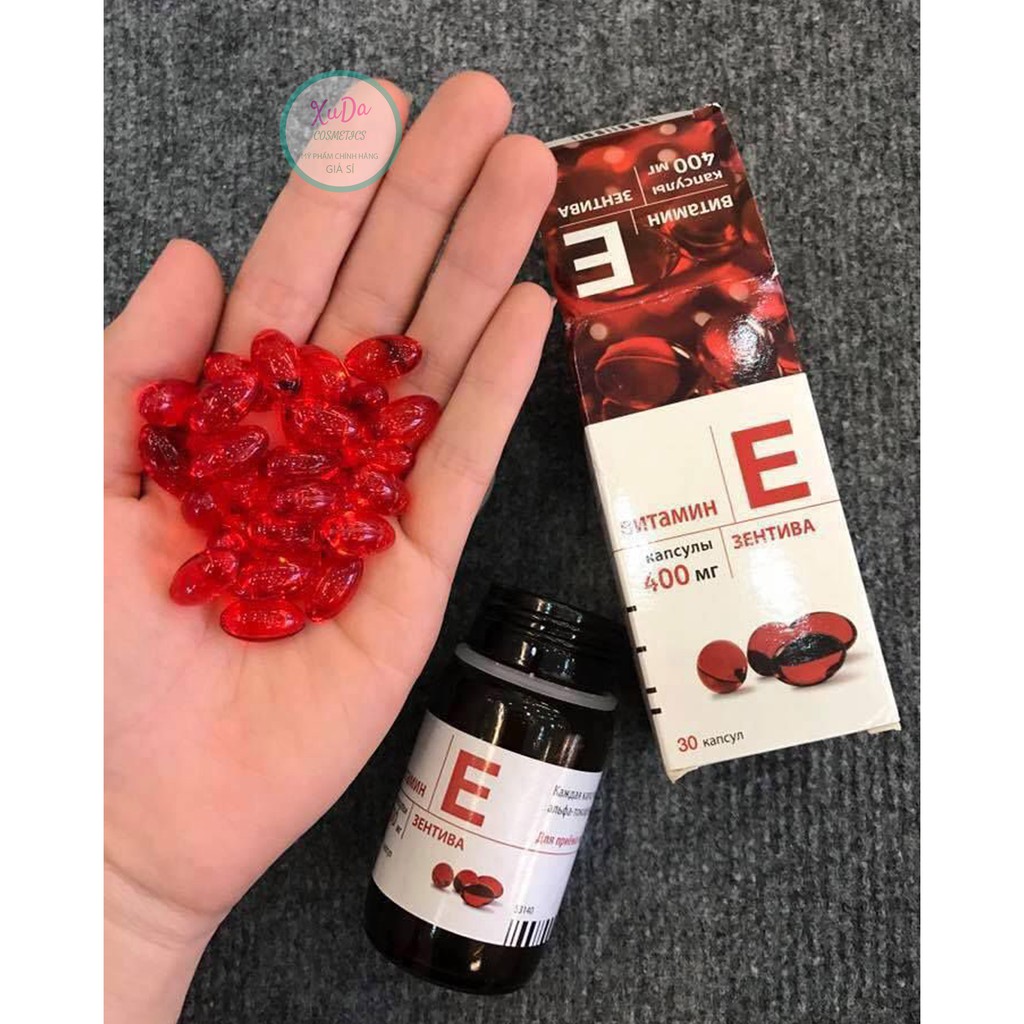 Vitamin E Đỏ Nga - Hộp 30 viên - Hàm Lượng 270mg và 400mg. Cam Kết Chính Hãng | BigBuy360 - bigbuy360.vn
