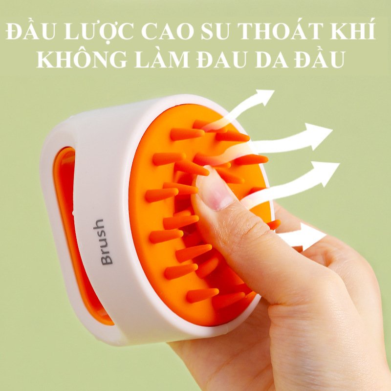 Lược Gội Đầu Có Tay Cầm Thư Giãn Nội Địa Trung UMI L-V